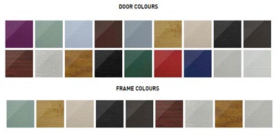 Solidor CONWAY door and frame colours