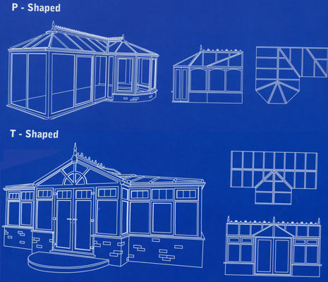 P-shaped High-Wycombe Conservatory